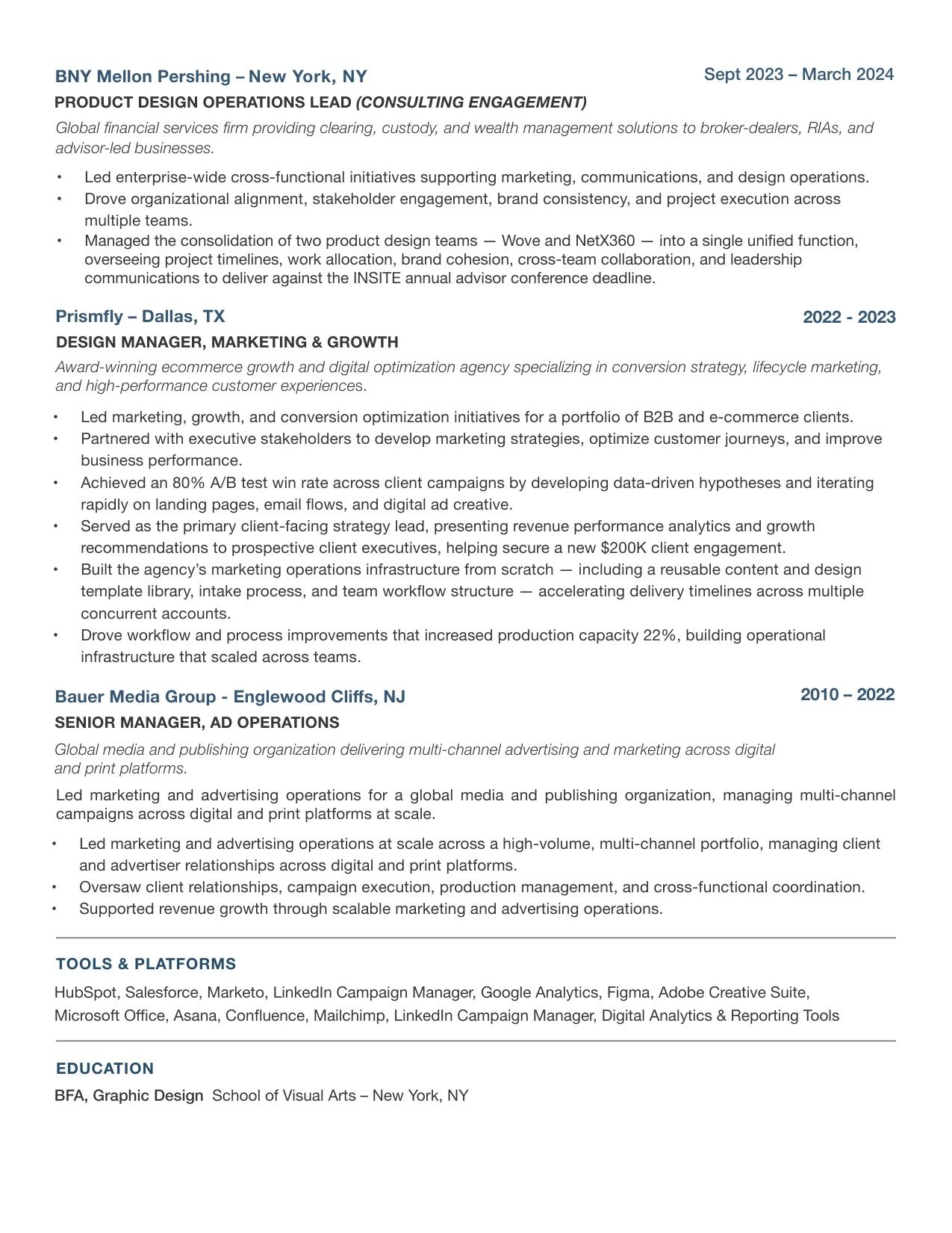Gail DeSantis résumé, page 2